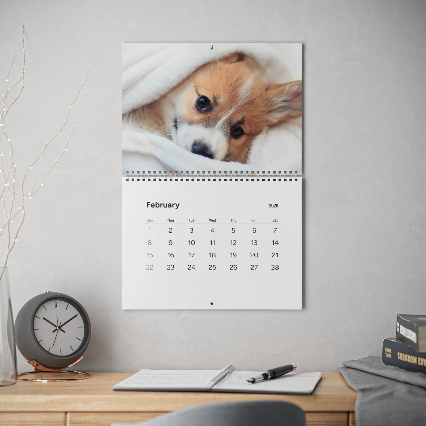 2026 Cute Puppy Wall Calendar (15% Donated to an Animal Charity)