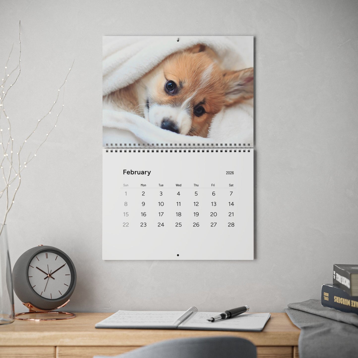 2026 Cute Puppy Wall Calendar (15% Donated to an Animal Charity)