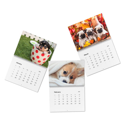 2026 Cute Puppy Wall Calendar (15% Donated to an Animal Charity)